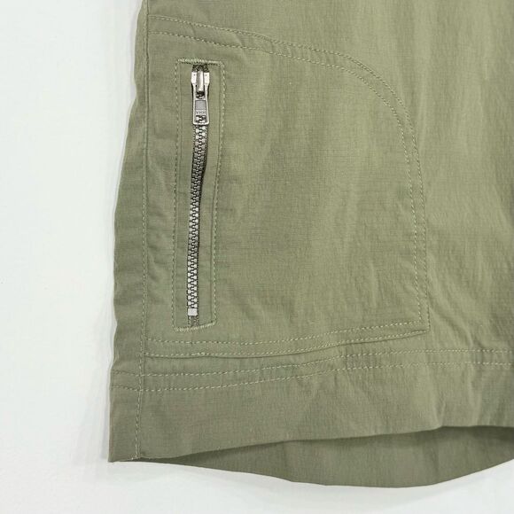 PRANA Olive Green Nylon Quick Dry Activewear Outdoor Performance Shorts - Picture 13 of 16